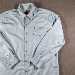 Hook and Tackle Insect Shield Shirt Vented Cargo Long Sleeve‎ Size Large *